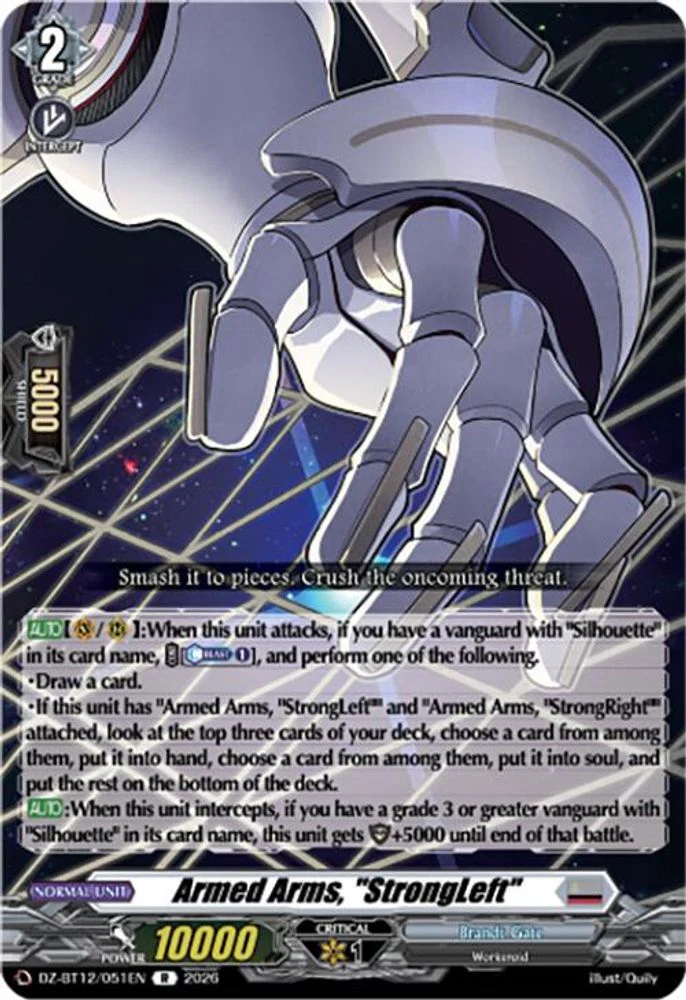 Armed Arms, "StrongLeft" - DZ-BT12/051EN - Rare