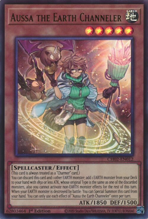 Aussa the Earth Channeler - CH02-EN012 - Ultra Rare - 1st Edition