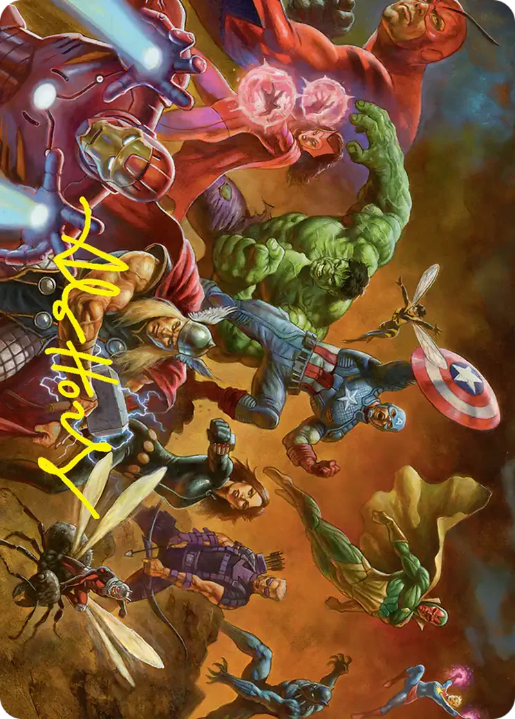Avengers Assemble! (AMSH) - Gold Stamped Art Card