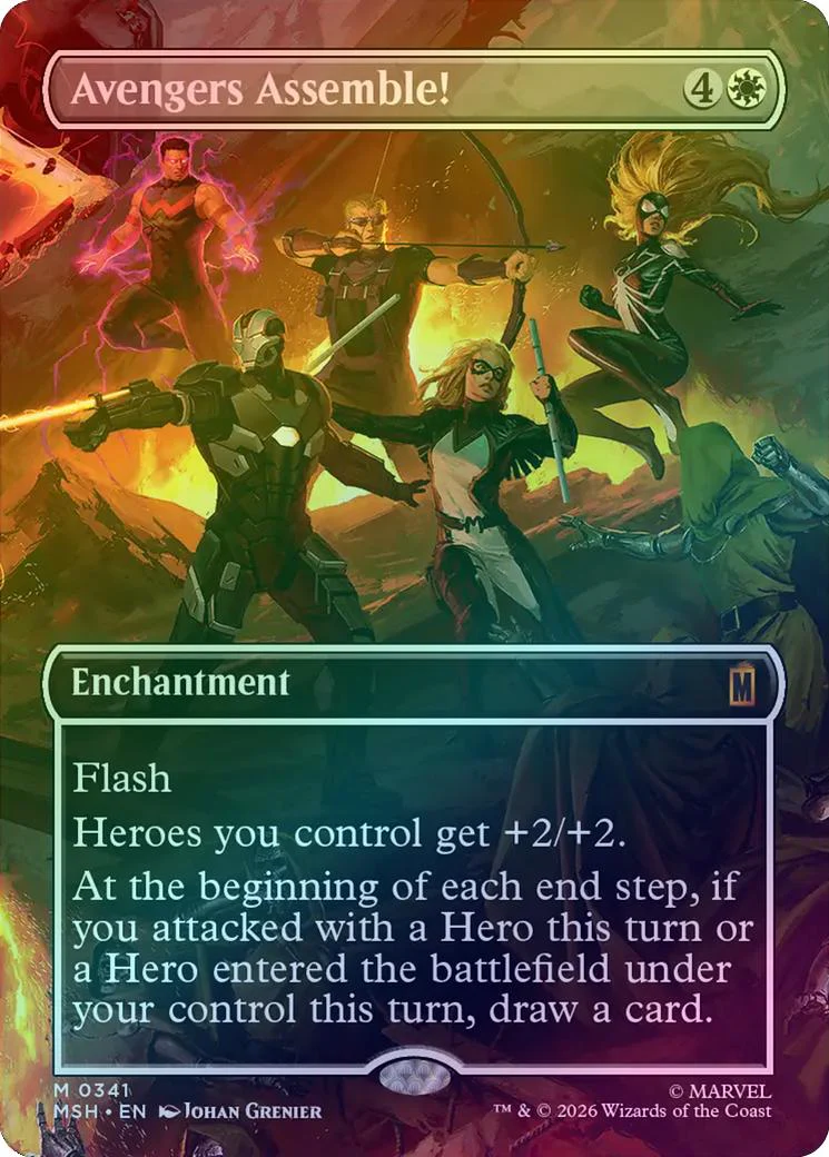 Avengers Assemble! - Borderless Scene (Foil) (MSH)