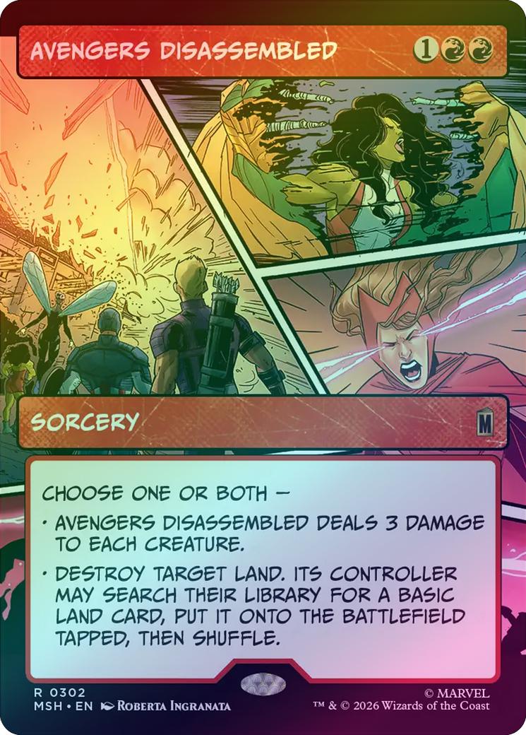 Avengers Disassembled - Panel Showcase (Foil) (MSH)