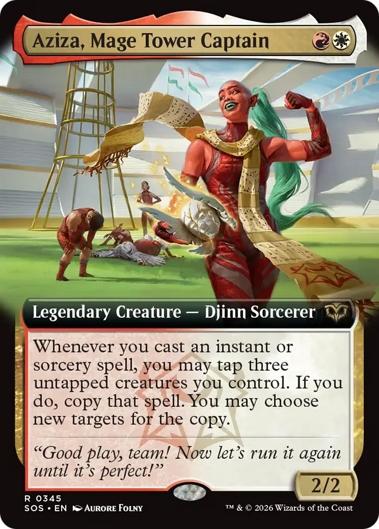 Aziza, Mage Tower Captain - Extended Art (SOS)