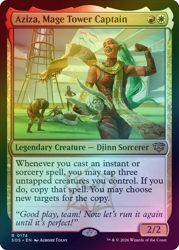 Aziza, Mage Tower Captain (Foil) (SOS)