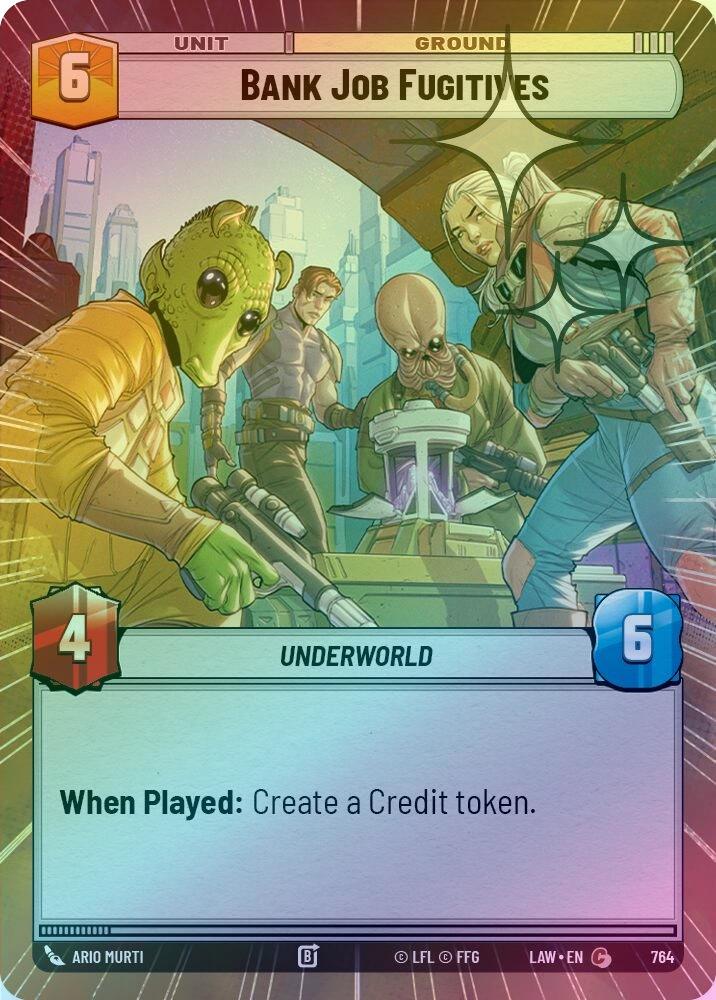 Bank Job Fugitives (Hyperspace Foil) - 764 - Common (Foil)