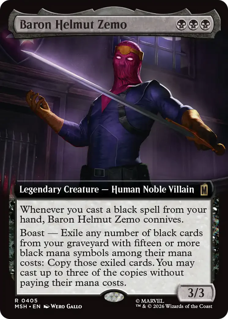 Baron Helmut Zemo - Extended Arts (MSH)