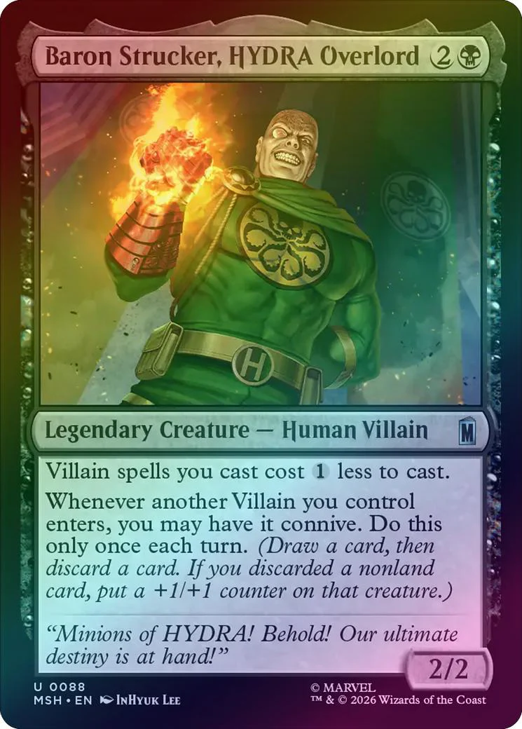 Baron Strucker, HYDRA Overlord (Foil) (MSH)
