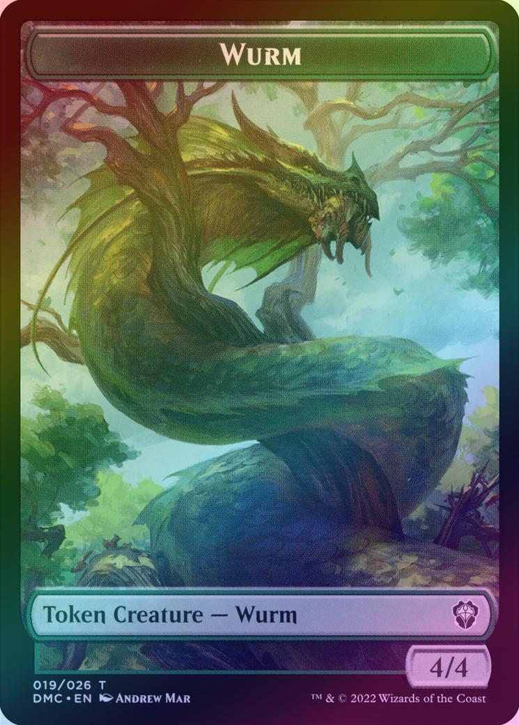 Bird // Wurm Token (Foil) (TDMU) - Image 2