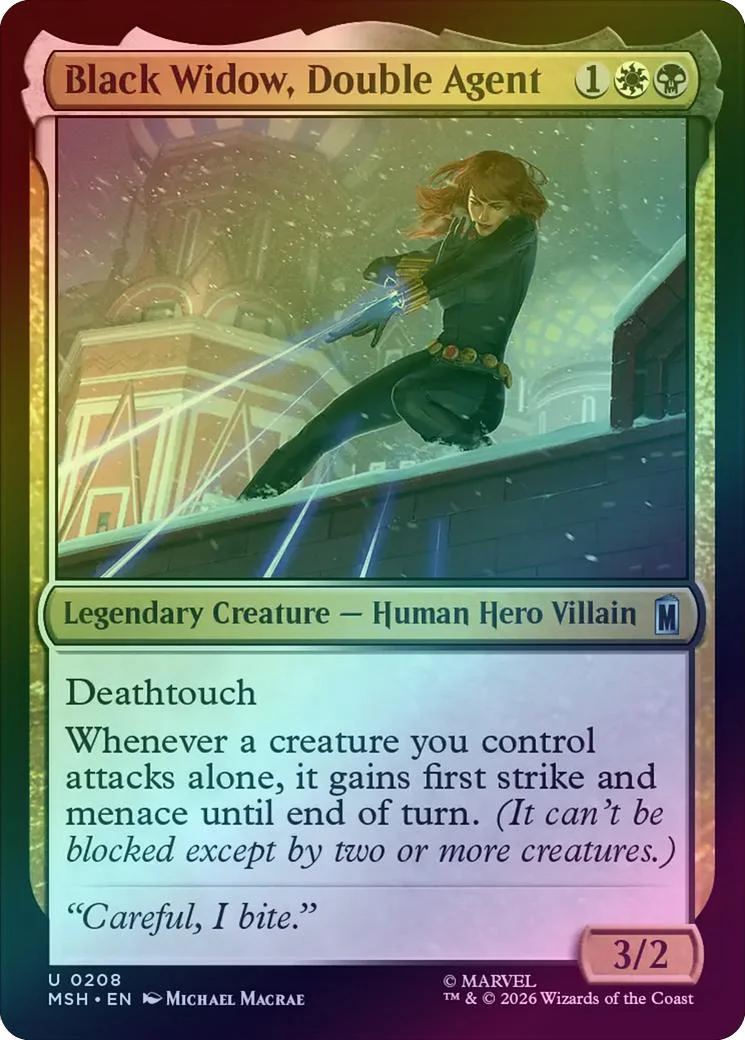 Black Widow, Double Agent (Foil) (MSH)
