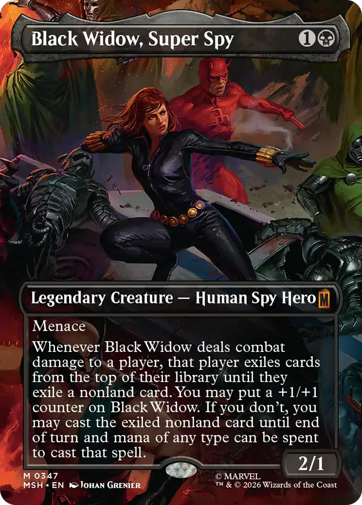 Black Widow, Super Spy - Borderless Scene (MSH)