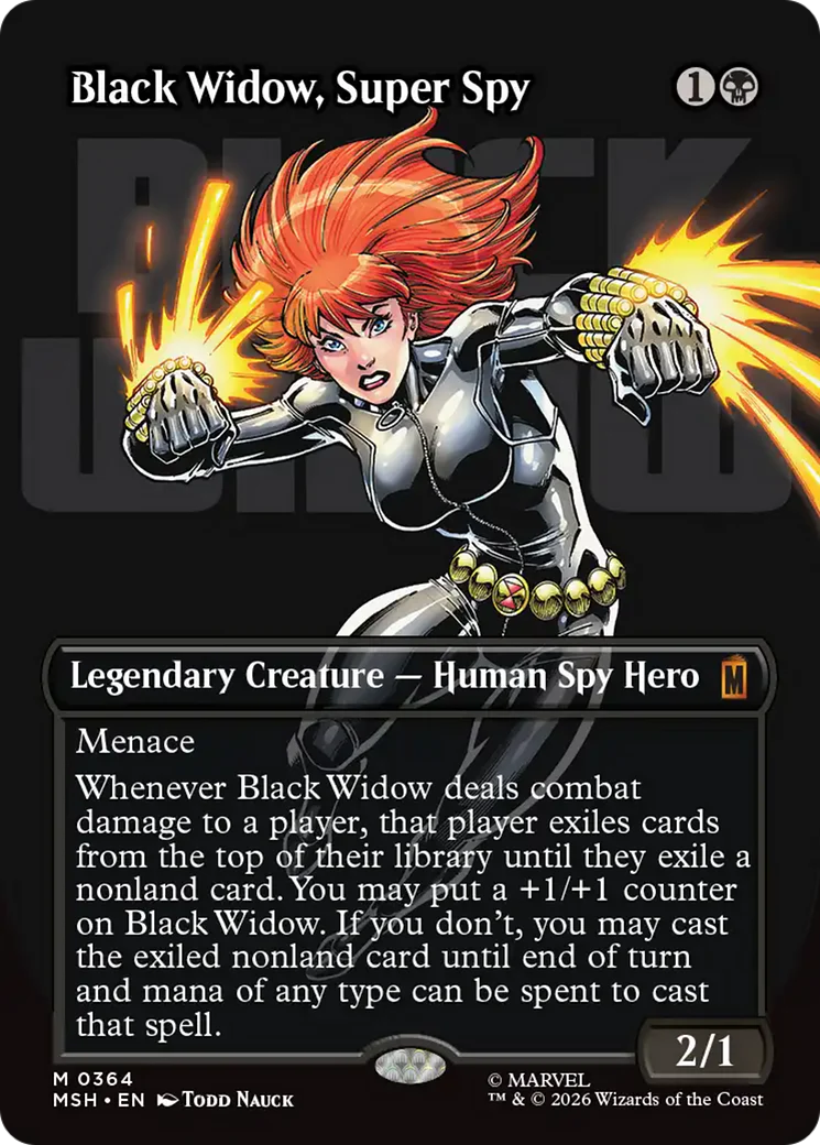 Black Widow, Super Spy - Logo Showcase (MSH)