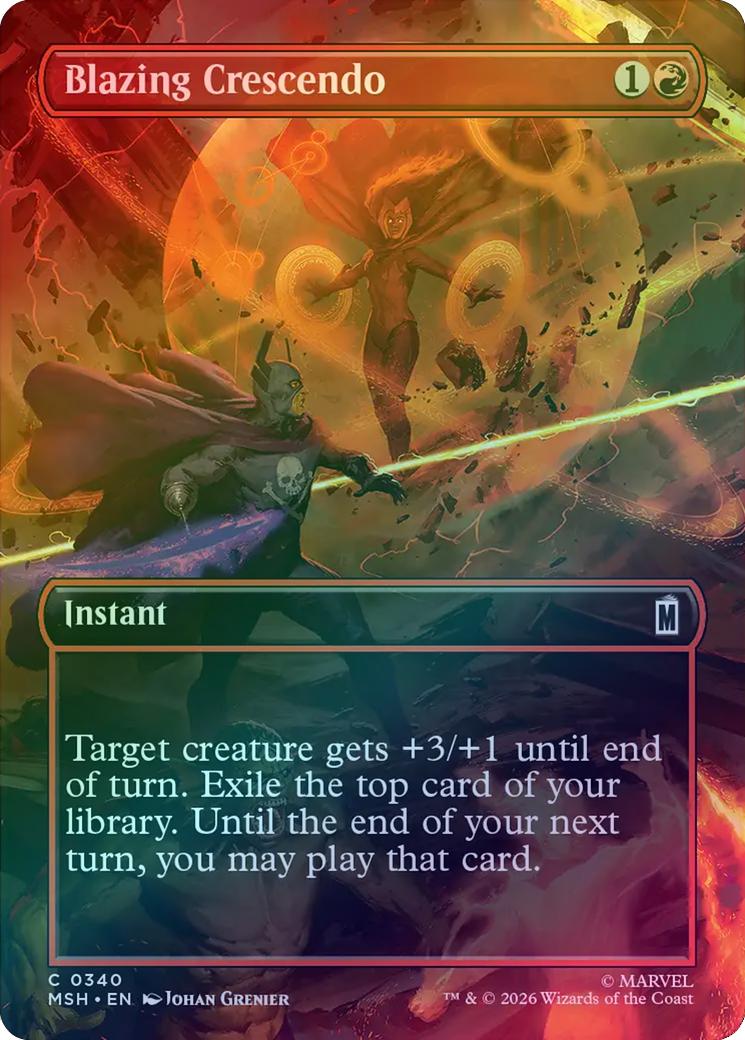 Blazing Crescendo - Borderless Scene (Foil) (MSH)