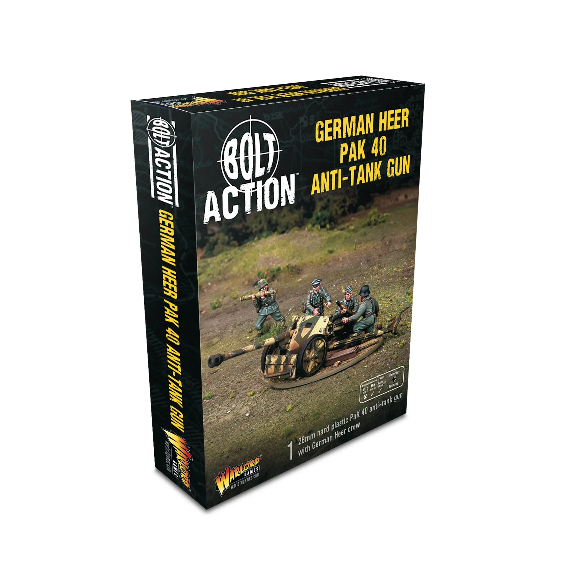 Bolt Action - Germany - German Heer Pak 40 Anti-Tank Gun [402012057]