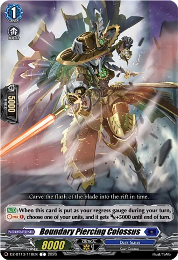 Boundary Piercing Colossus - DZ-BT13/118EN - Common