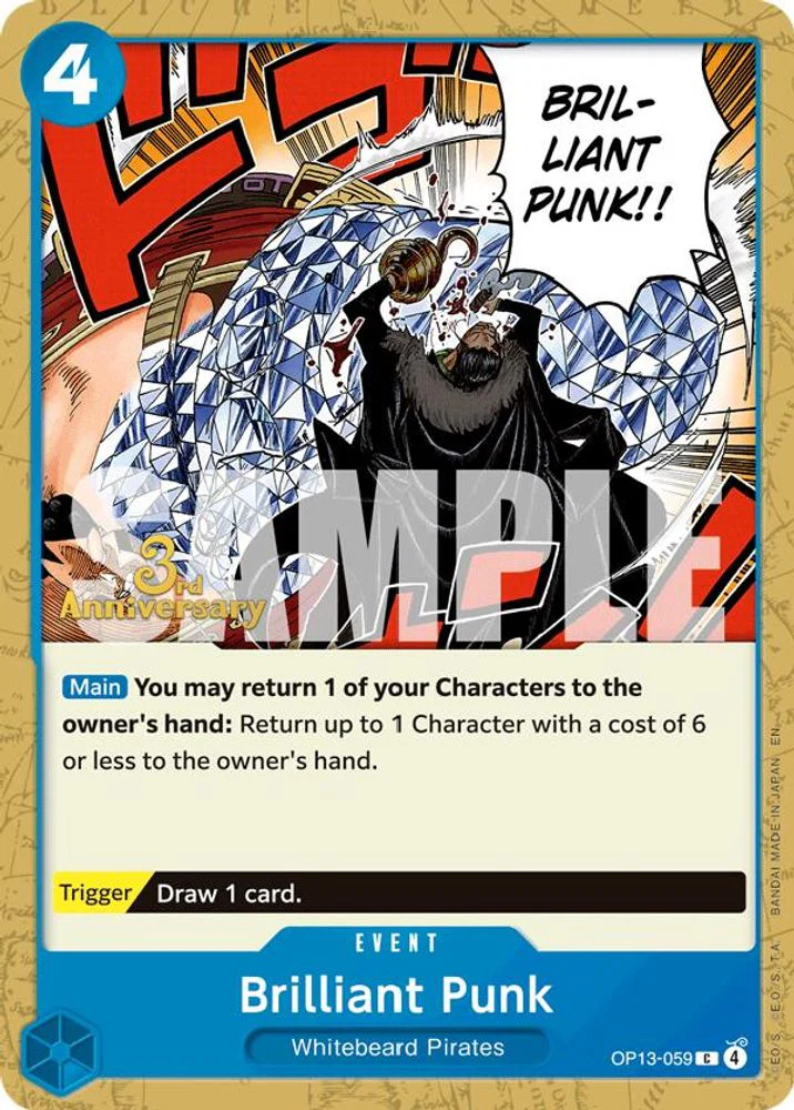 Brilliant Punk (3rd Anniversary Tournament 3 Brothers Pack) - OP13-059 - Common