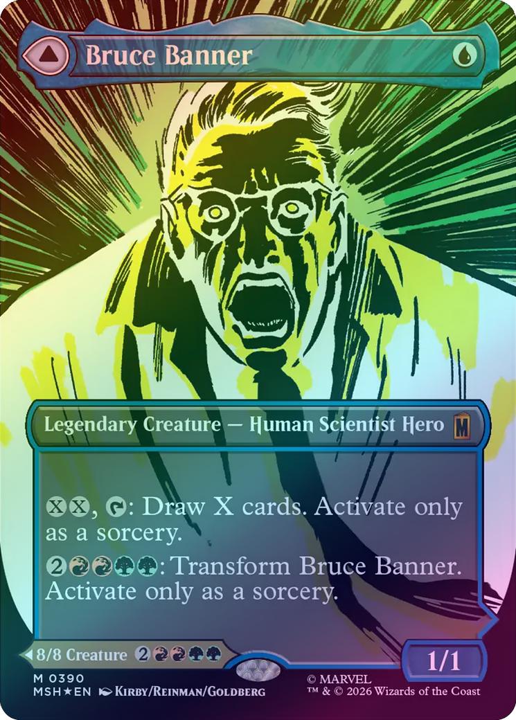 Bruce Banner // The Incredible Hulk - Borderless Classic Comic (Foil) (MSH)