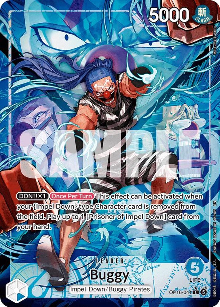 Buggy (041) (Alternate Art) - OP16-041 - Leader