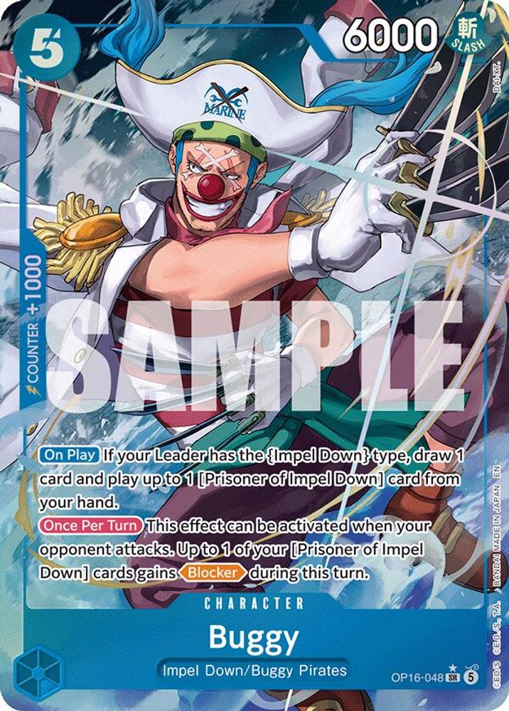 Buggy (048) (Alternate Art) - OP16-048 - Super Rare