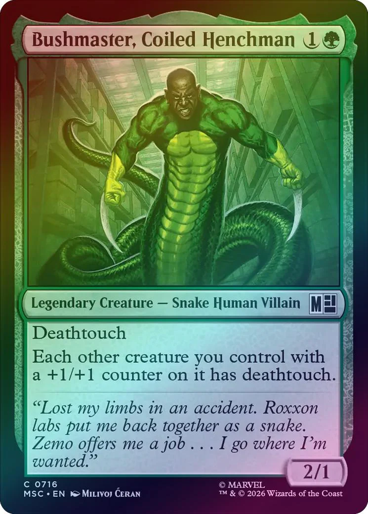 Bushmaster, Coiled Henchman (Foil) (MSC)