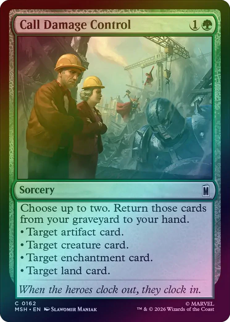 Call Damage Control (Foil) (MSH)