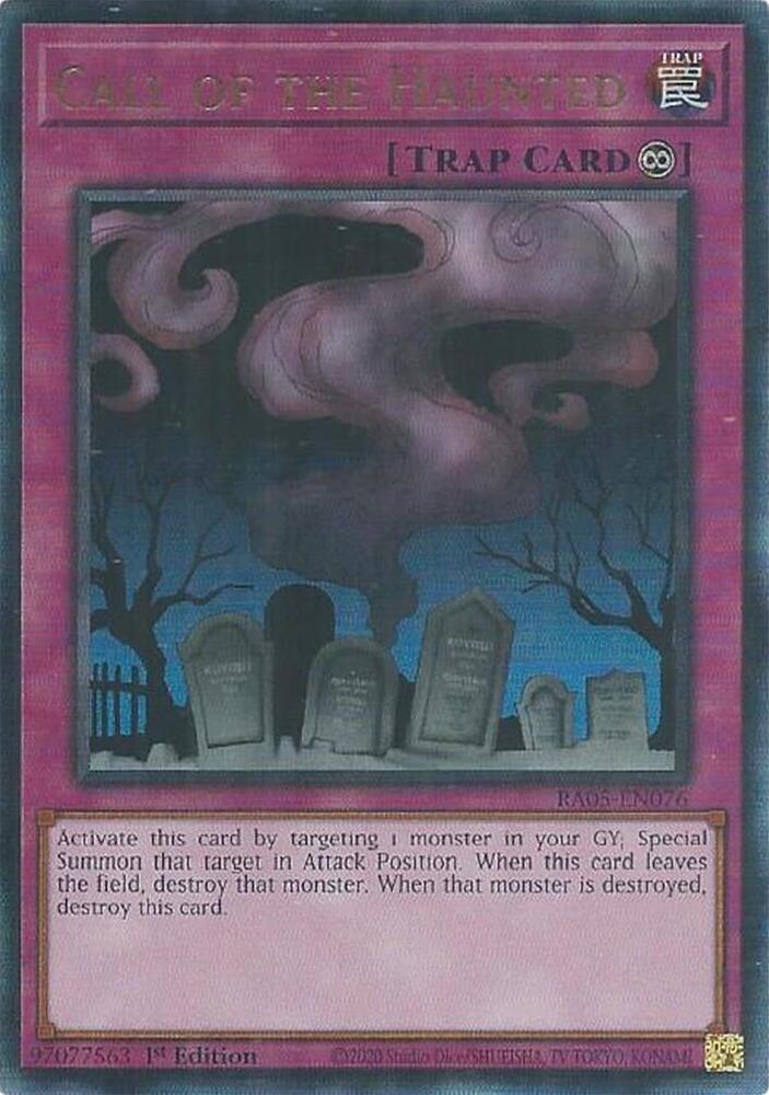 Call of the Haunted (PUR) - RA05-EN076 - Prismatic Ultimate Rare - 1st Edition