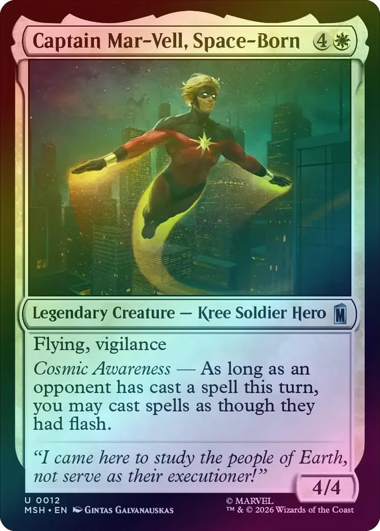 Captain Mar-Vell, Space-Born (Foil) (MSH)