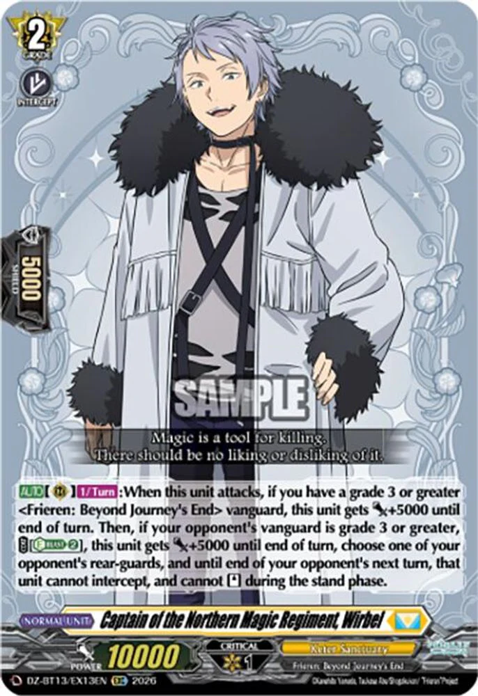 Captain of the Northern Magic Regiment, Wirbel - DZ-BT13/EX13EN - Extra Common