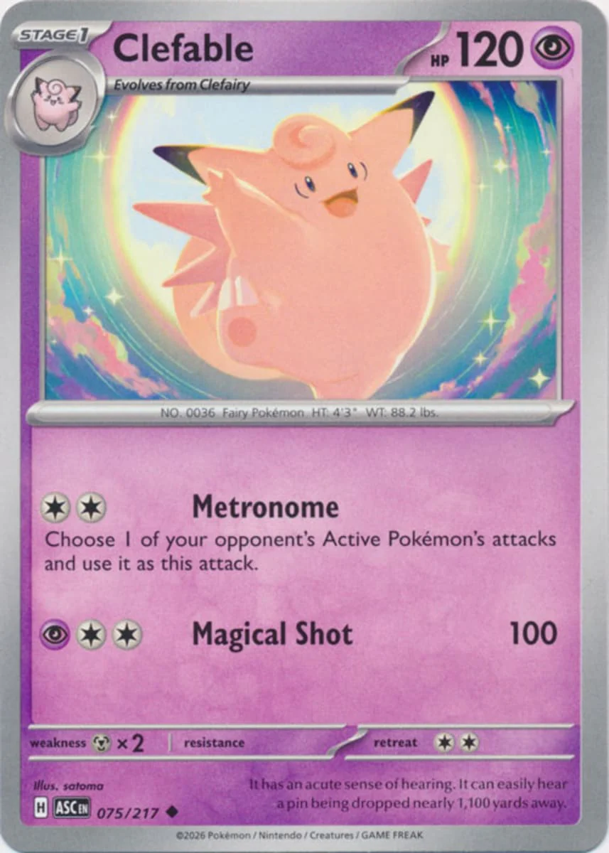 Clefable - 075/217 - Uncommon