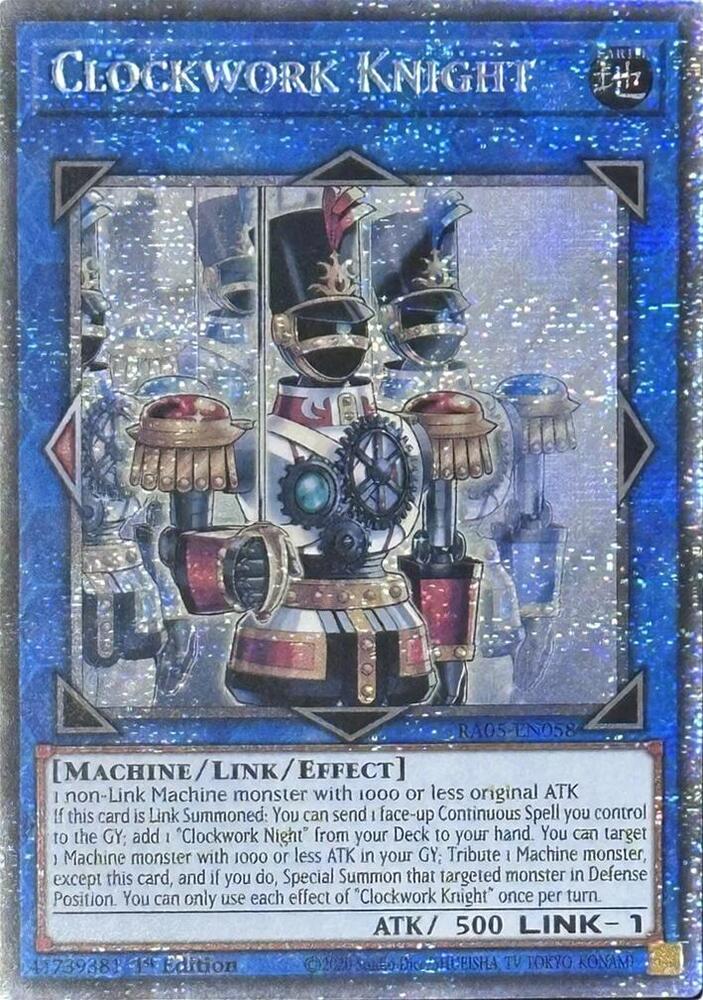 Clockwork Knight - RA05-EN058 - Starlight Rare - 1st Edition