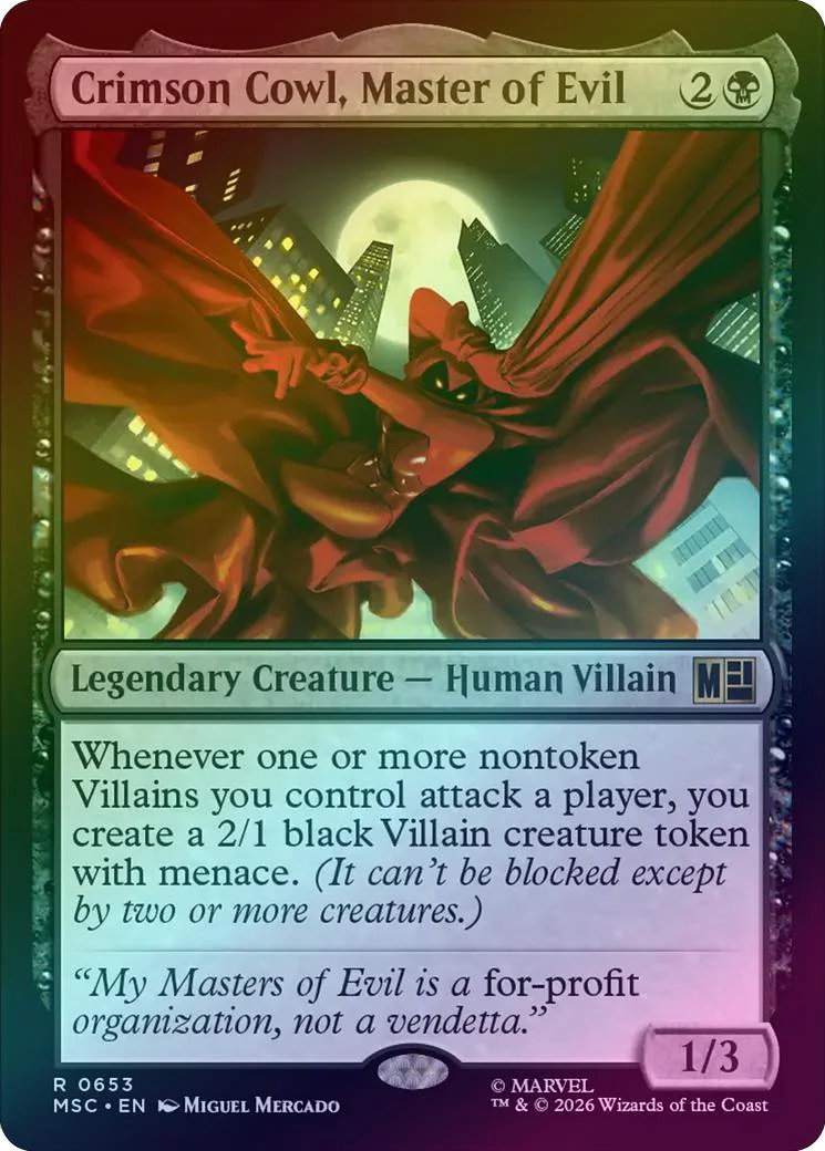 Crimson Cowl, Master of Evil (Foil) (MSC)