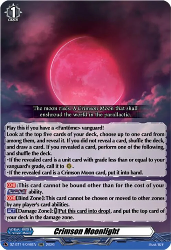 Crimson Moonlight - DZ-BT14/046EN - Double Rare