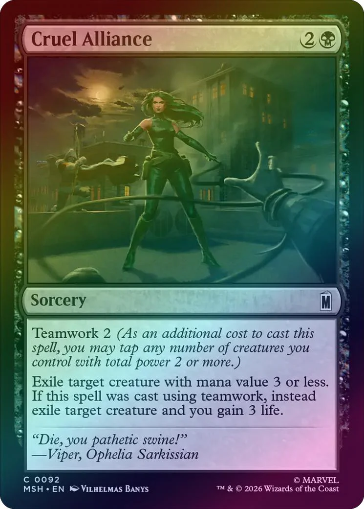 Cruel Alliance (Foil) (MSH)