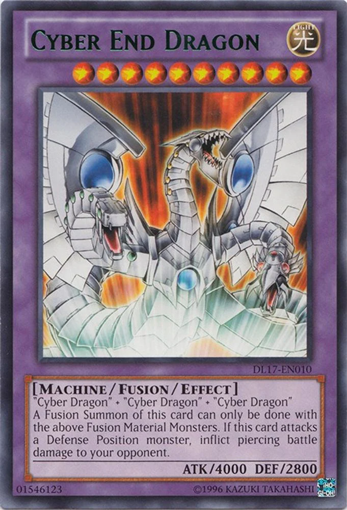 Cyber End Dragon (Green) - DL17-EN010 - Rare