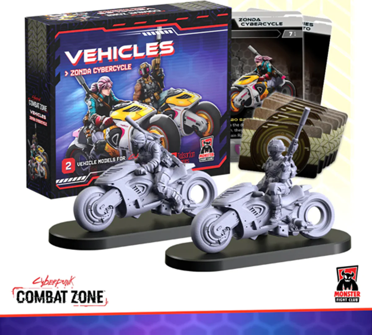 Cyberpunk Red: Combat Zone - Vehicles: Zonda Cybercycle [MFC45153] (Pre-Order)