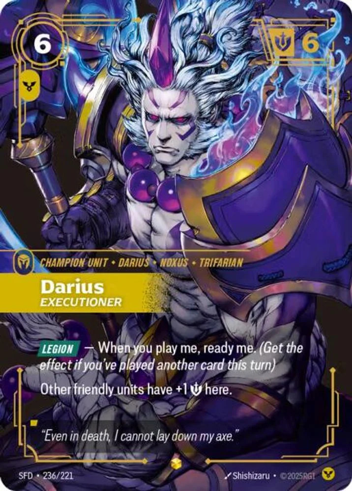 Darius - Executioner (Overnumbered) - 236/221 - Showcase