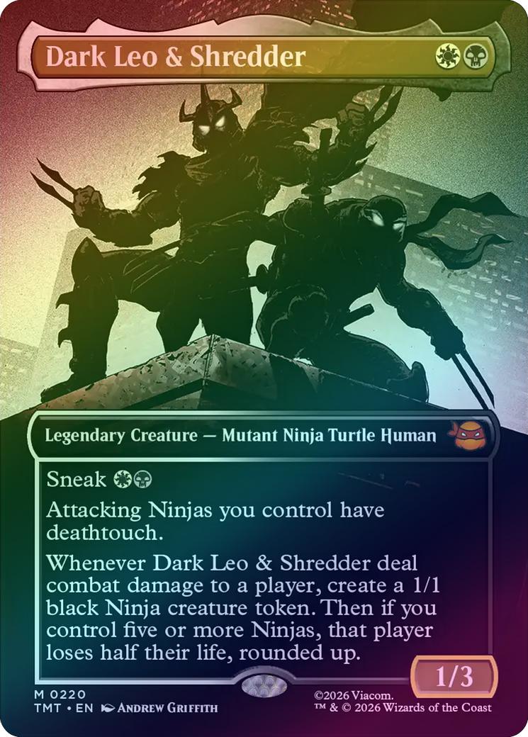 Dark Leo & Shredder - Silhouette Showcase (Foil) (TMT)
