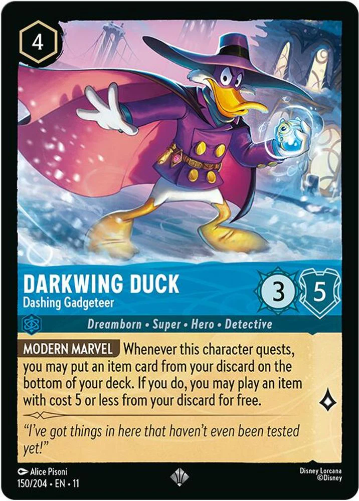 Darkwing Duck (Dashing Gadgeteer) - 150/204 - Super Rare