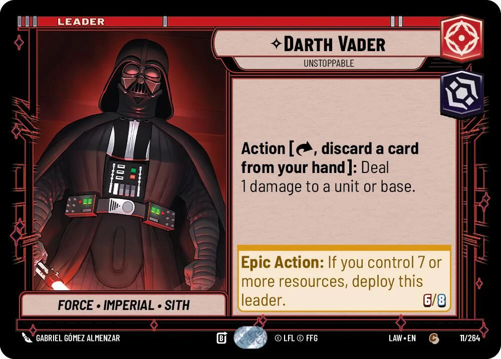 Darth Vader - Unstoppable - 11/264 - Common