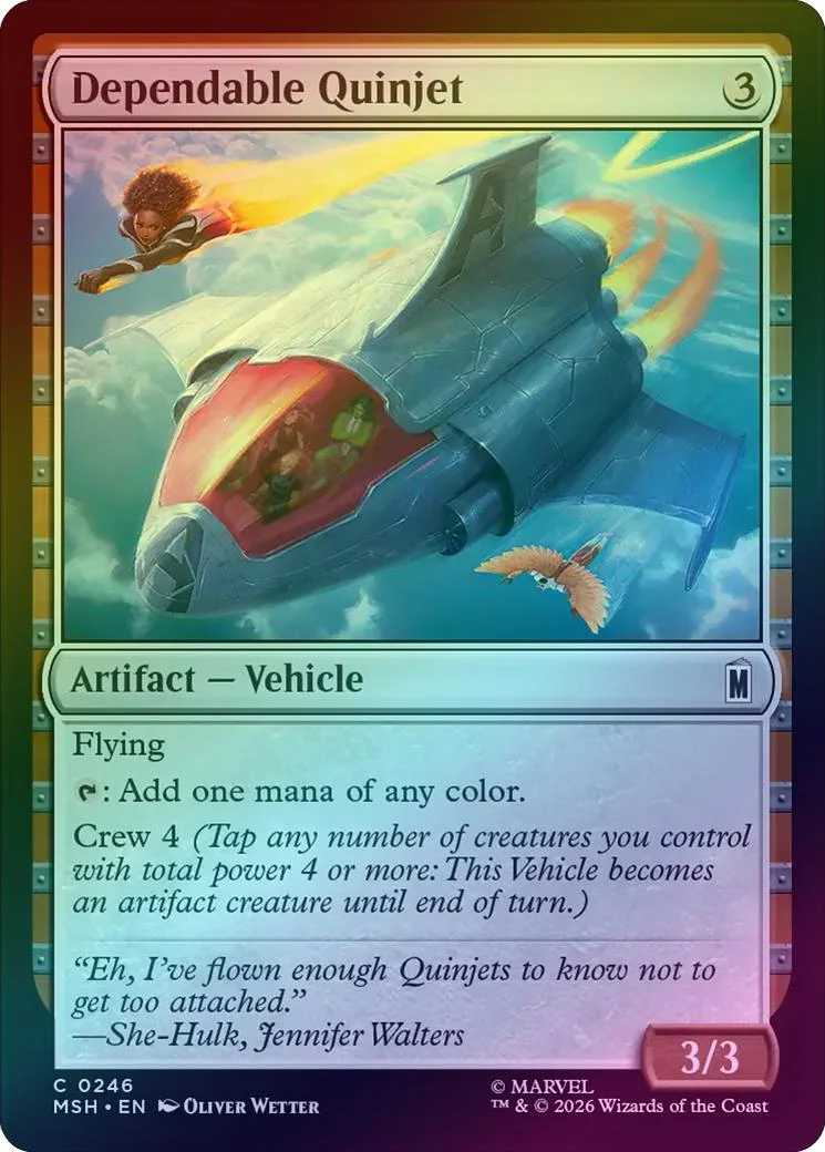 Dependable Quinjet (Foil) (MSH)