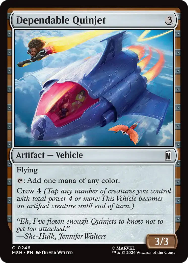 Dependable Quinjet (MSH)