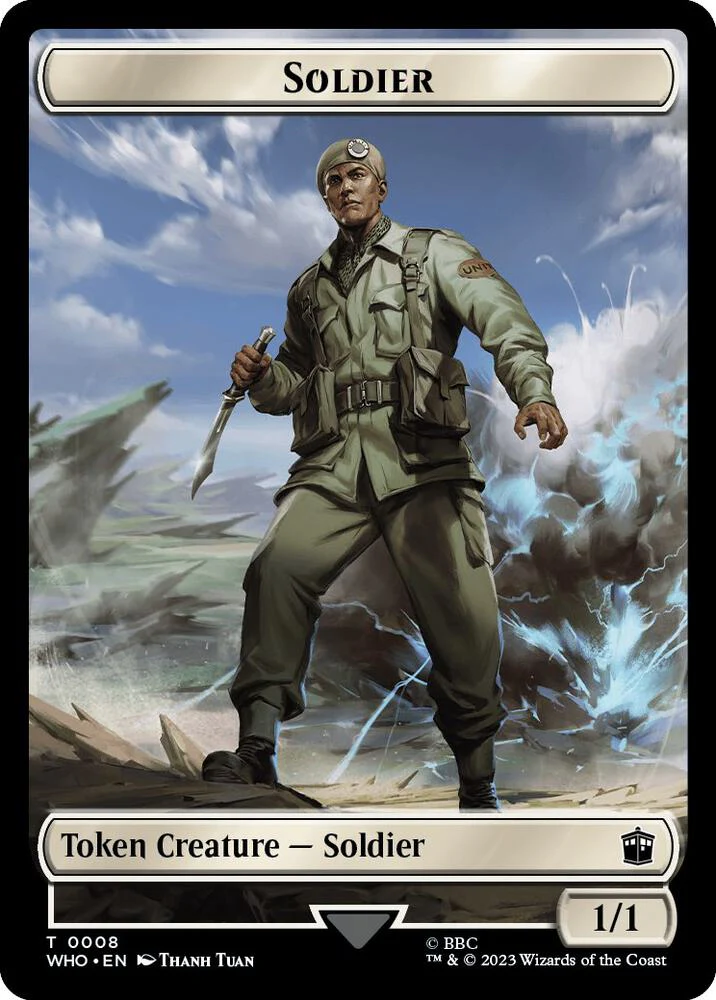 Dinosaur // Soldier Token (TWHO) - Image 2