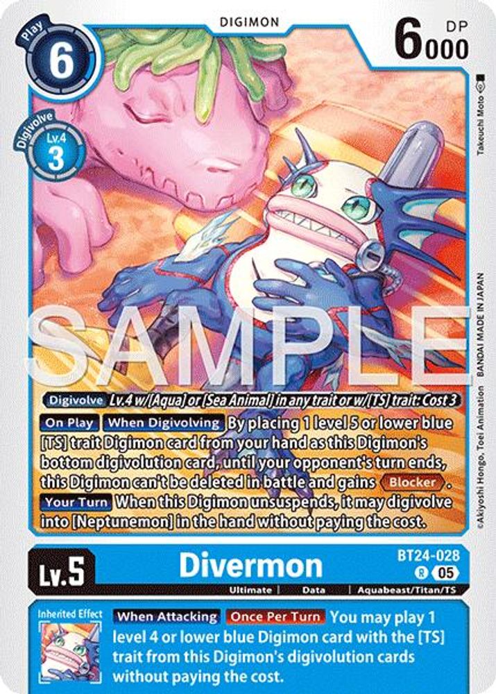 Divermon - BT24-028 - Rare