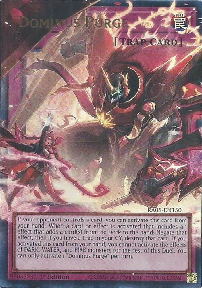 Dominus Purge (Extended Art) - RA05-EN150 - Ultra Rare - 1st Edition