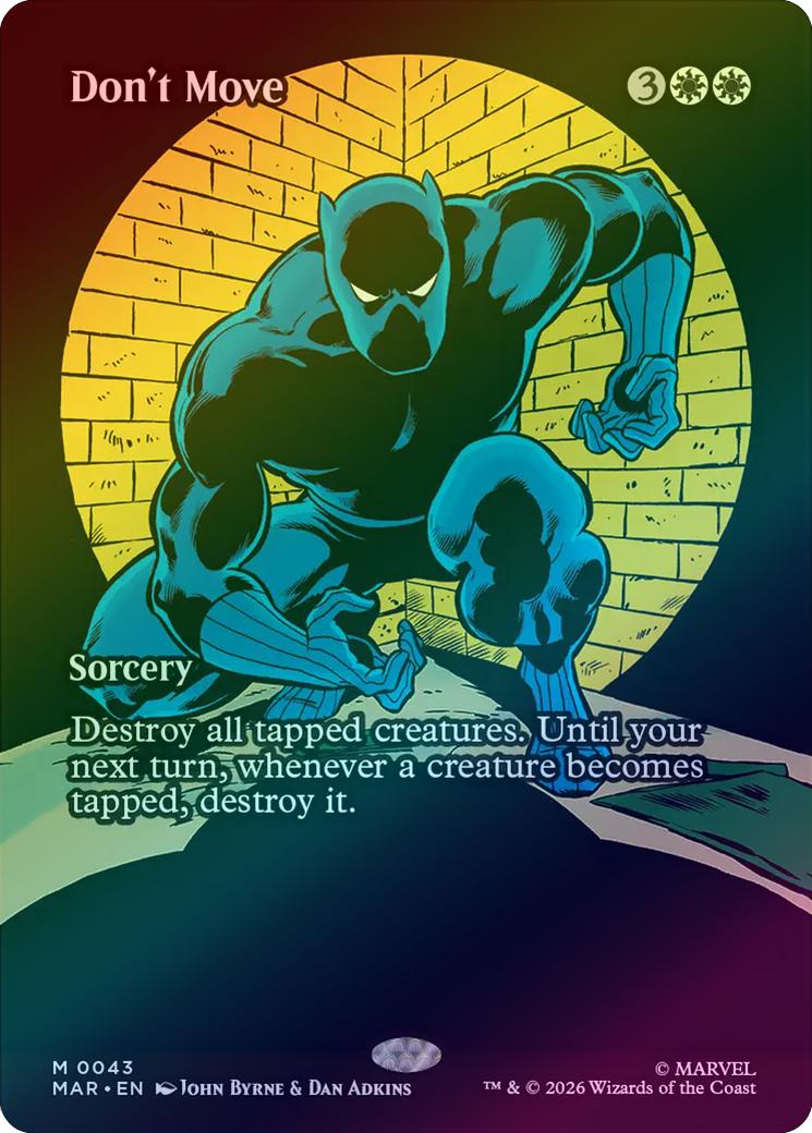Don't Move - Source Material Showcase (Foil) (MAR)