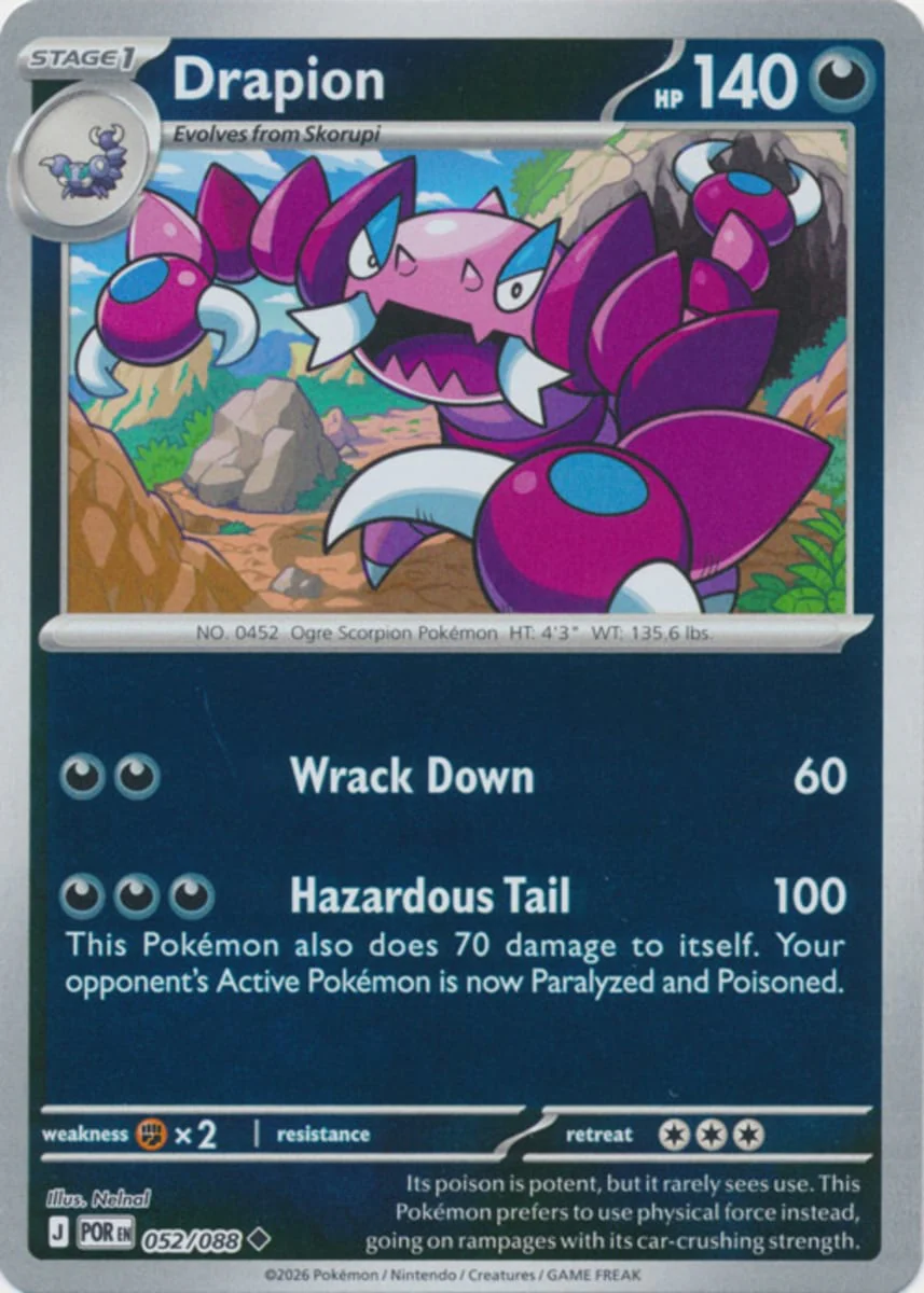 Drapion - 052/088 - Uncommon - Reverse Holo