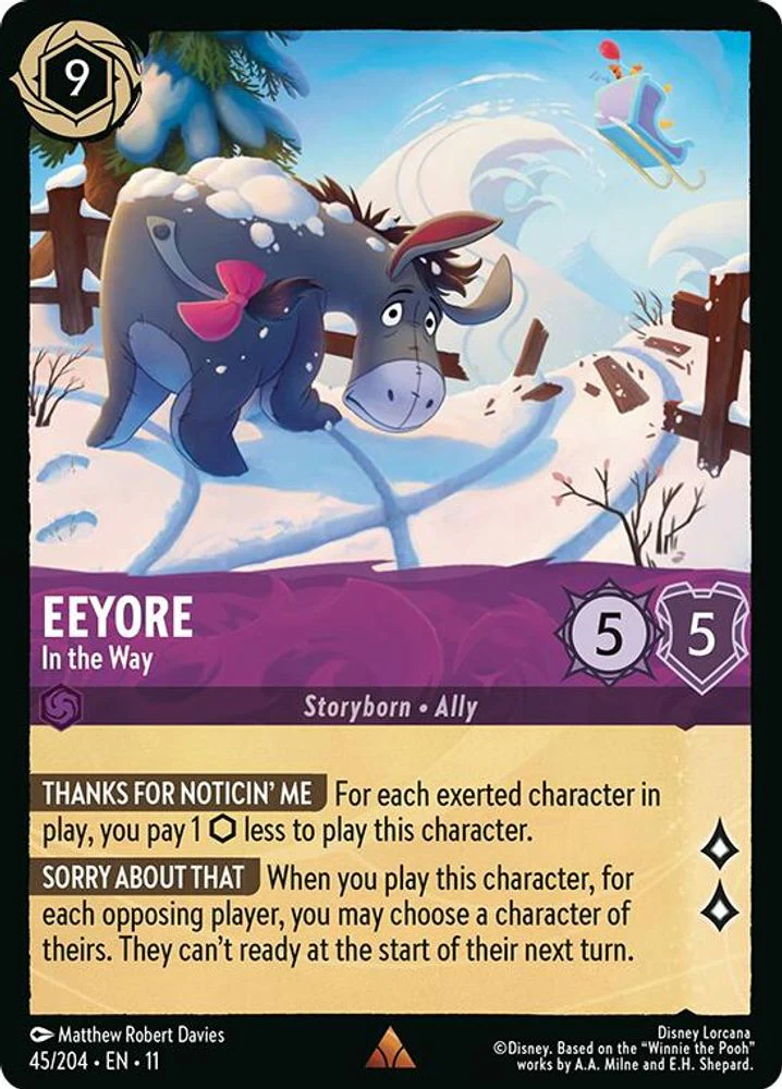 Eeyore (In the Way) - 45/204 - Rare