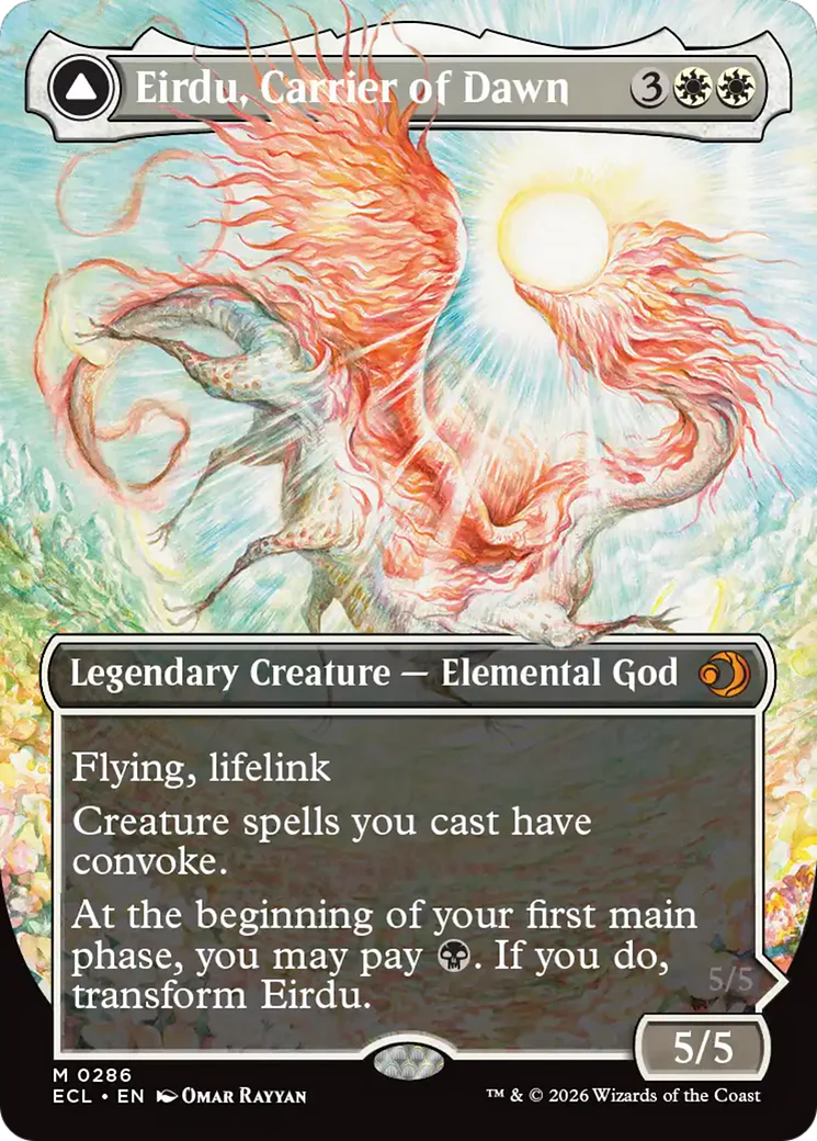 Eirdu, Carrier of Dawn // Isilu, Carrier of Twilight - Borderless (ECL)