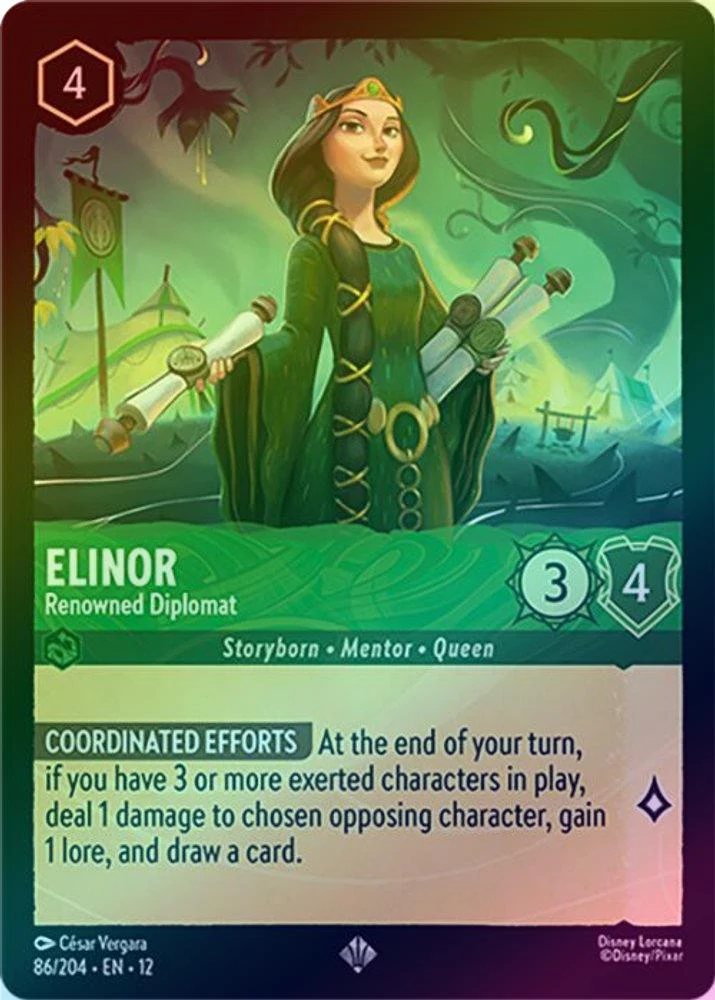 Elinor (Renowned Diplomat) - 86/204 - Super Rare (Foil)