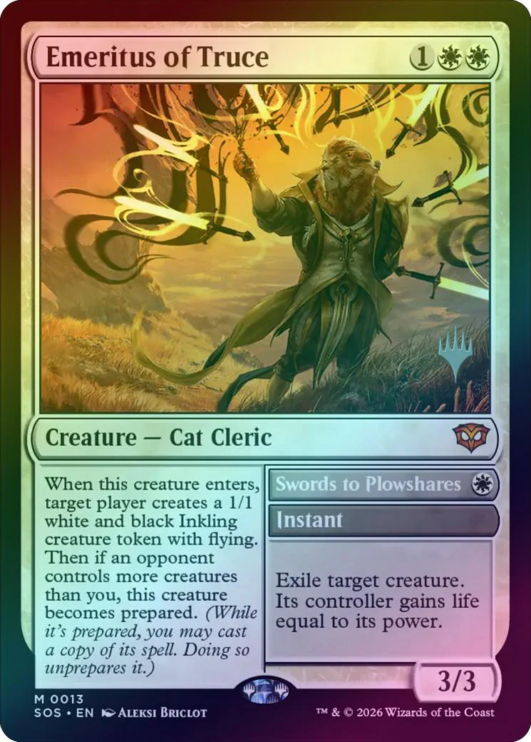 Emeritus of Truce // Swords to Plowshares - Promo Pack (Foil) (PSOS)