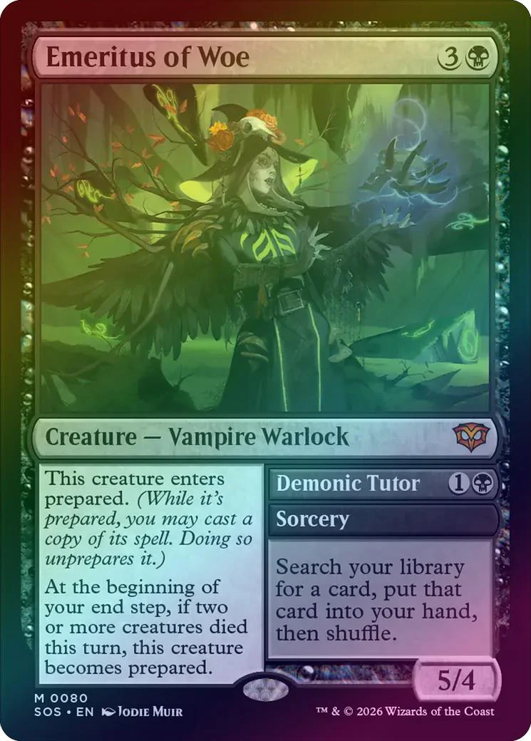Emeritus of Woe // Demonic Tutor (Foil) (SOS)