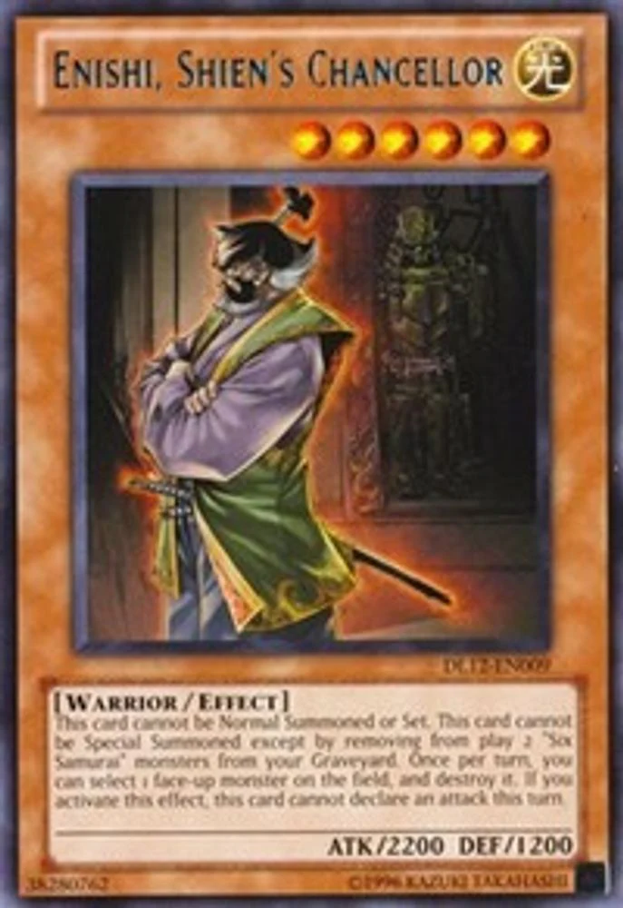 Enishi, Shien's Chancellor (Blue) - DL12-EN009 - Rare